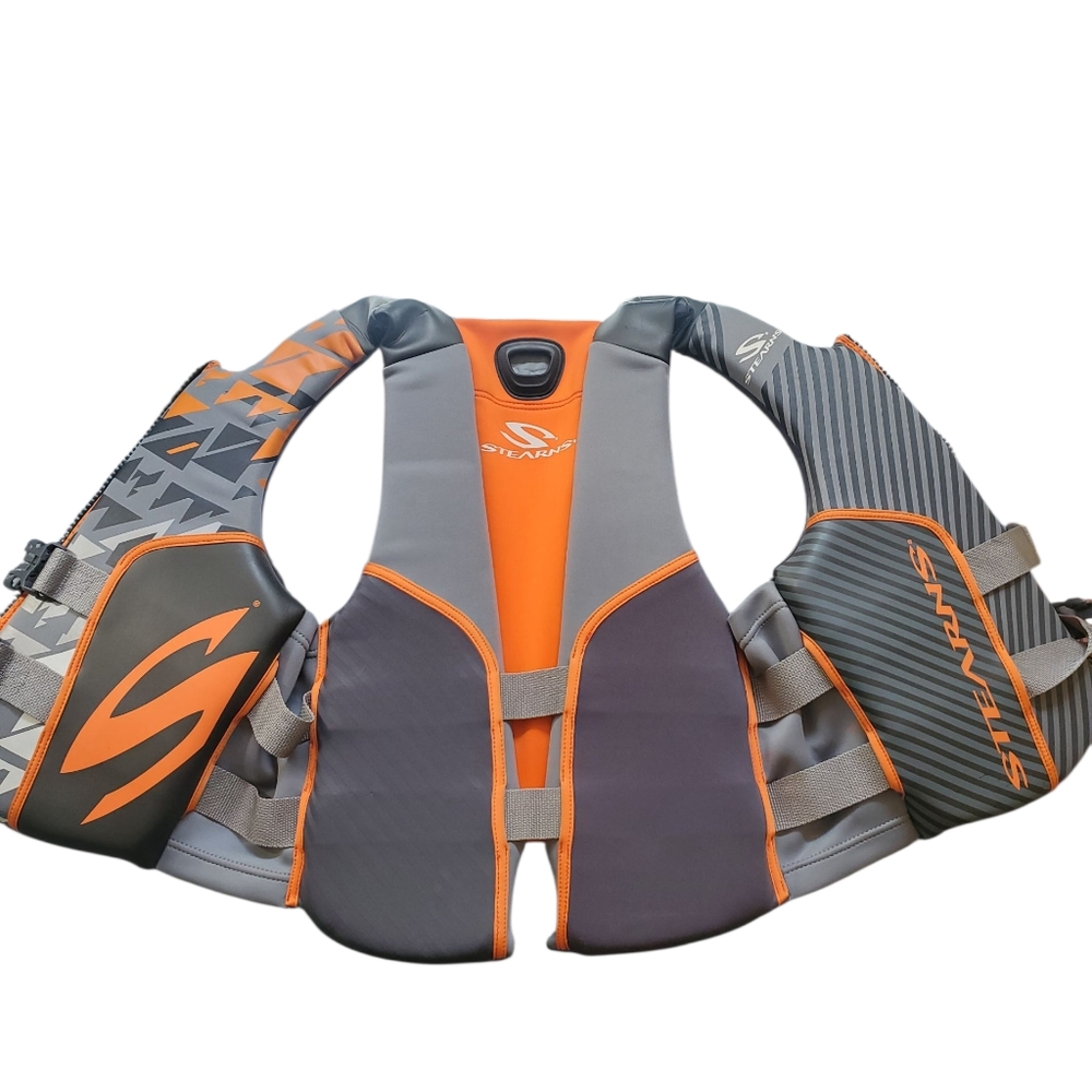 Stearns Gray and Orange Life Vest Size Large - Picture 3 of 3